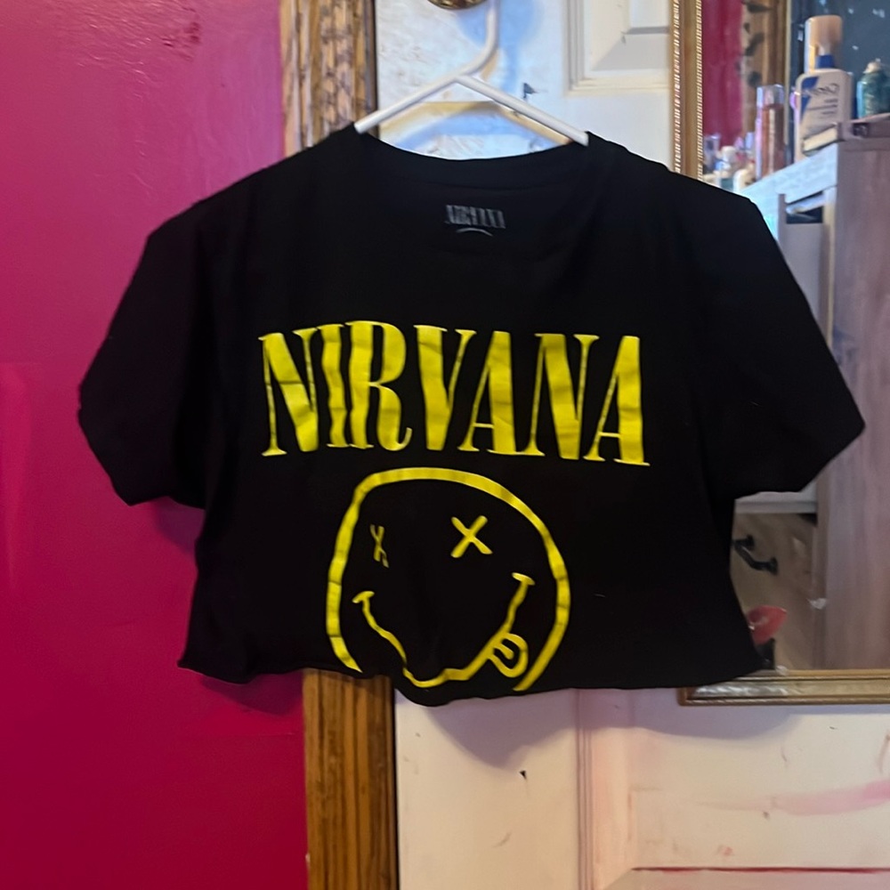 nirvana crop top